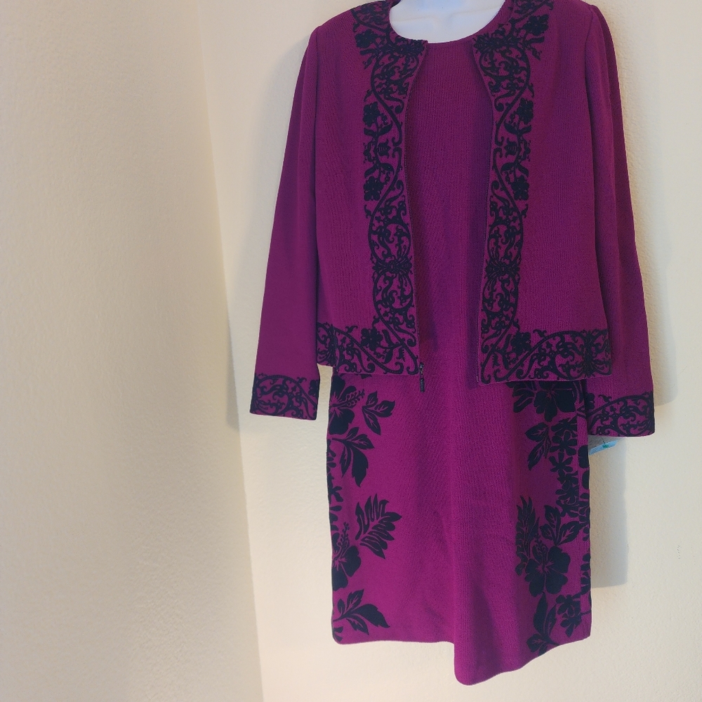 St. John Collection  Dress And Matching Jacket